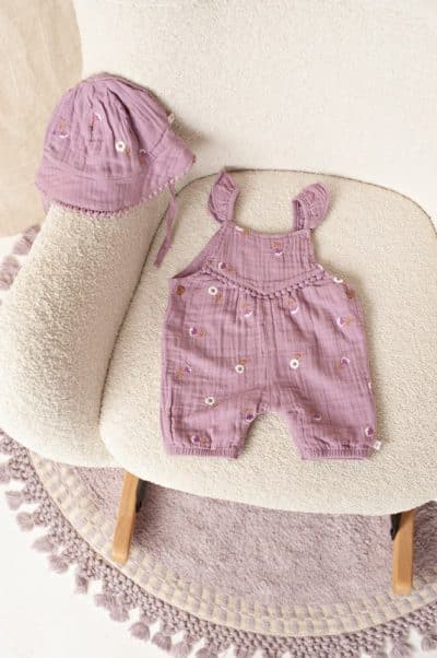 Feetje - Zonnehoed mousseline AO embroidery - Flower Ranch