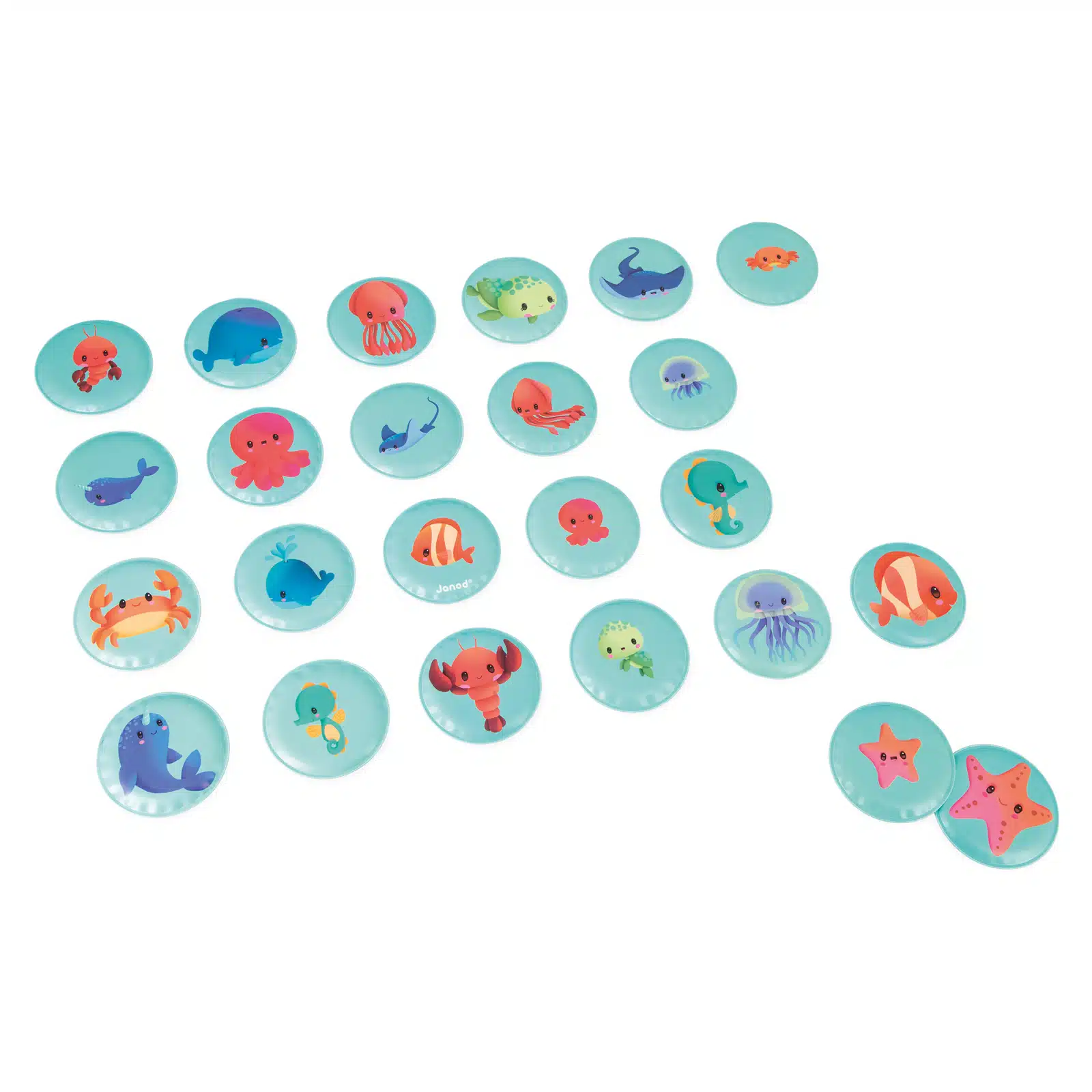 Janod - Badspeelgoed - Memospel Baby dieren