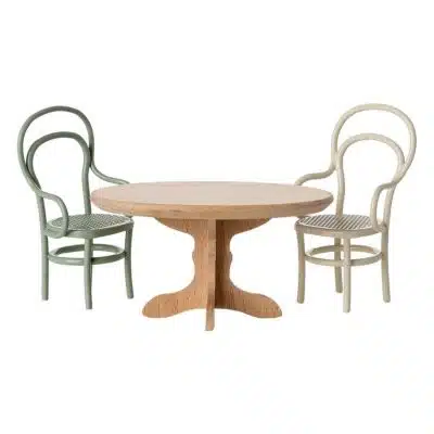 Maileg - Oval Dining Table - Mouse - Nature