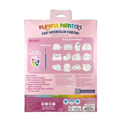 Ooly - Playful Painters - Easy Watercolor Painting Kit - Rainbow Cuties