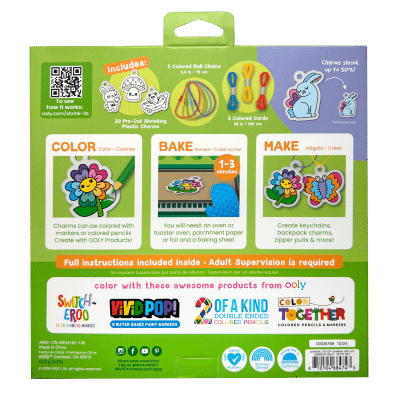 Ooly - Shrink-Its! D.I.Y. Shrink Art Kit - Garden Pals