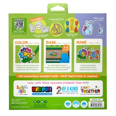 Ooly - Shrink-Its! D.I.Y. Shrink Art Kit - Garden Pals