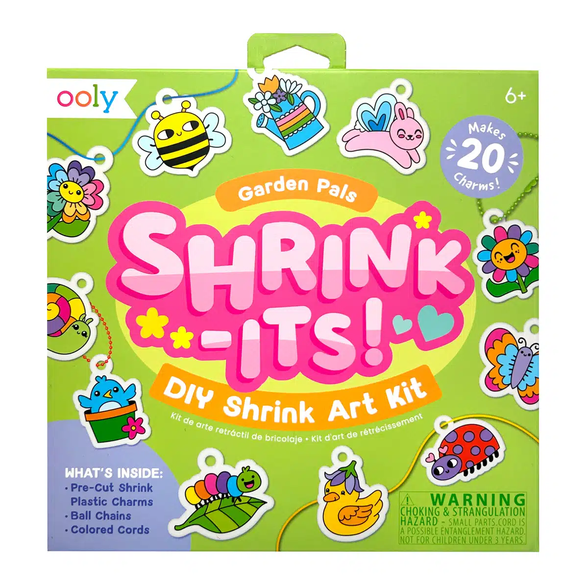 Ooly - Shrink-Its! D.I.Y. Shrink Art Kit - Garden Pals