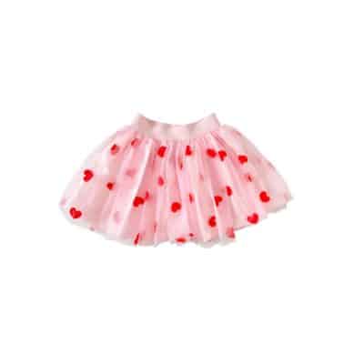 Ratatam - Skirt - Pink Heart Short