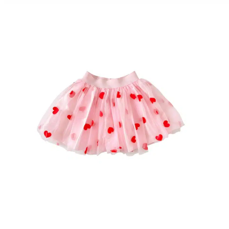 Ratatam - Skirt - Pink Heart Short