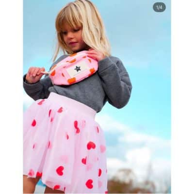 Ratatam - Skirt - Pink Heart Short