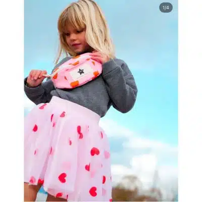 Ratatam - Skirt - Pink Heart Short