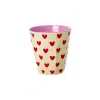 Rice - Middelgroot Beker - Crème - Darling Hearts - 250 ml