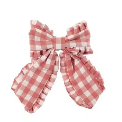 Rockahula Kids - Gingham Ruffle Long Bow Clip