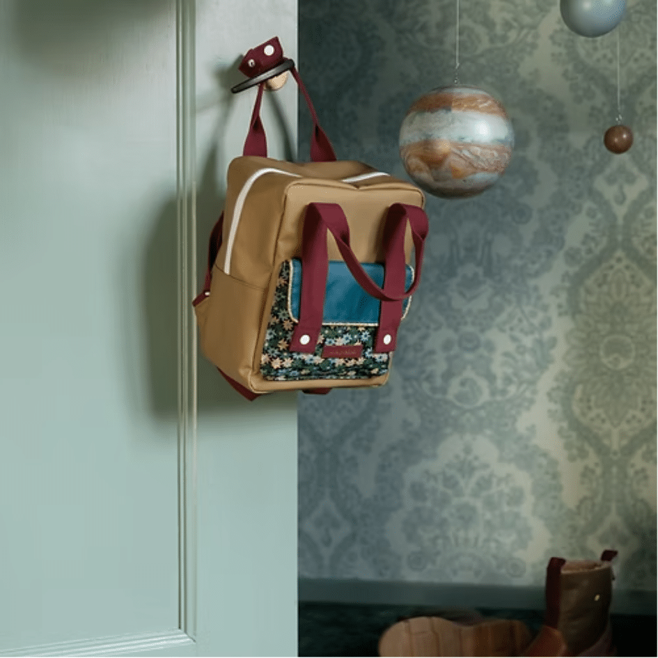 Sticky Lemon - Backpack small - Golden - Inventor Green & Flowerfield Green