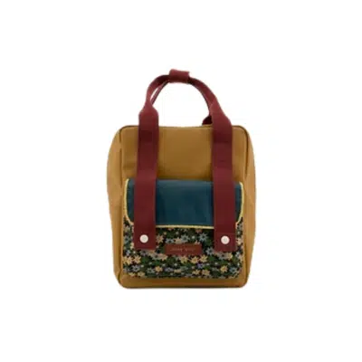 Sticky Lemon - Backpack small - Golden - Inventor Green & Flowerfield Green