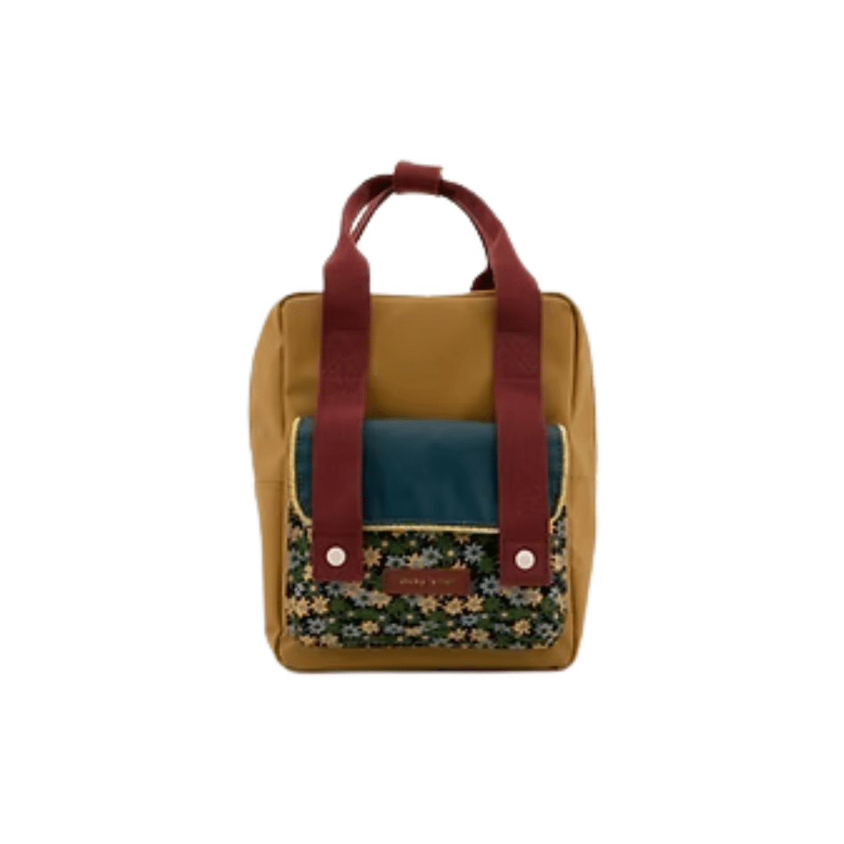 Sticky Lemon - Backpack small - Golden - Inventor Green & Flowerfield Green