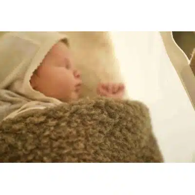 We Are Wovens - Wollen Ledikantdeken - Espresso