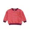 Your Wishes - Stripe French Knit - Sweater - Beetroot Purple