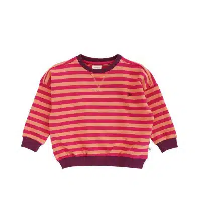 Your Wishes - Stripe French Knit - Sweater - Beetroot Purple