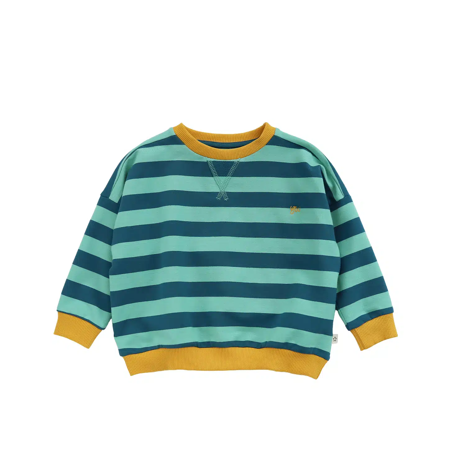 Your Wishes - Stripe French Knit - Sweater - Corsair