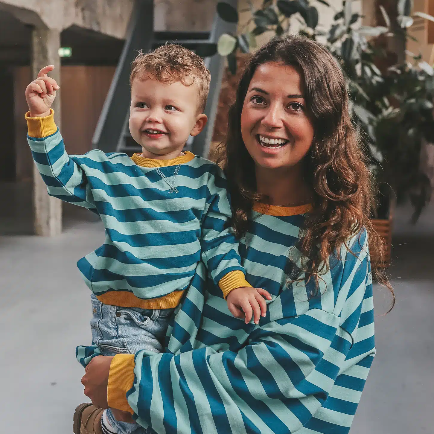 Your Wishes - Stripe French Knit - Sweater - Corsair