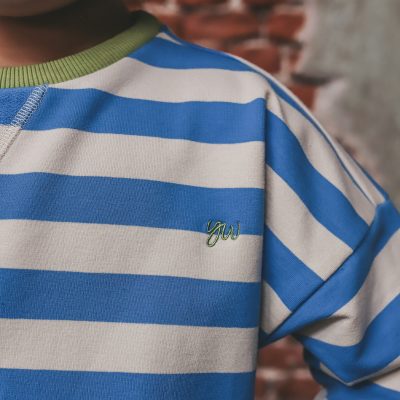 Your Wishes - Stripe French Knit - Sweater - French Blue