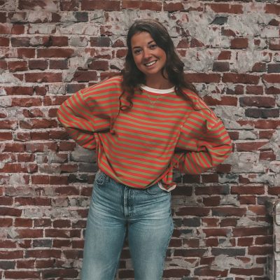 Your Wishes - Stripe French Knit - Sweater Mom