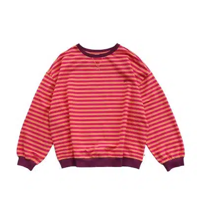 Your Wishes - Stripe French Knit - Sweater Mom - Beetroot Purple