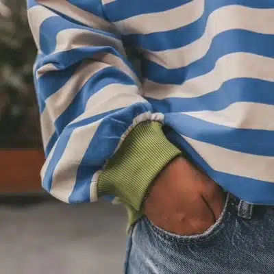 Your Wishes - Stripe French Knit - Sweater Mom - French Blue