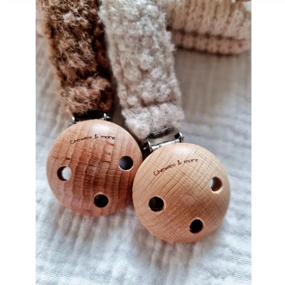 Chewies and More - Animal - Teddy - Clip - Taupe/Rugbord