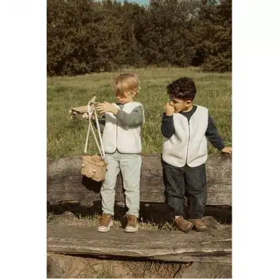 Ella and Rapha - Little Teddy - Moon Vest - Ecru