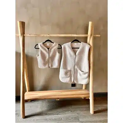 Ella and Rapha - Little Teddy - Moon Vest - Ecru