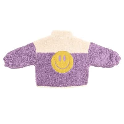 Ella and Rapha - Little Teddy - Smiley Jacket - Happy Lilac - 1/2