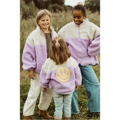 Ella and Rapha - Little Teddy - Smiley Jacket - Happy Lilac - 1/2