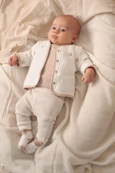 Feetje - Broek rib met streep - Honey Bear