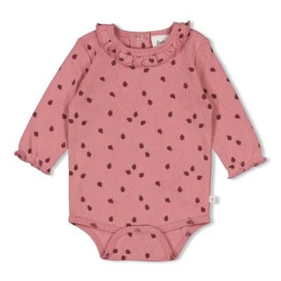 Feetje - Romper ajour rib AOP - Ladybug
