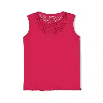 Feetje - Singlet rib met crochet rugdetail - Love Peace Aloha