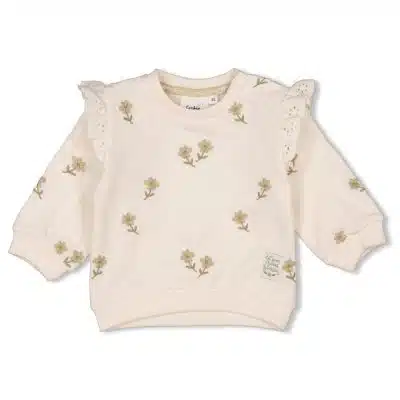 Feetje - Sweater AO embroidery relaxed fit - Let Your Dreams Blossom