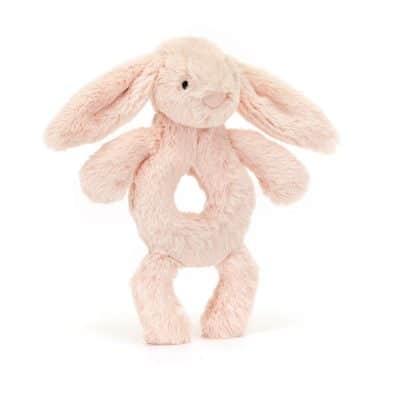 Jellycat - Bashful Blush Bunny Ring Rattle