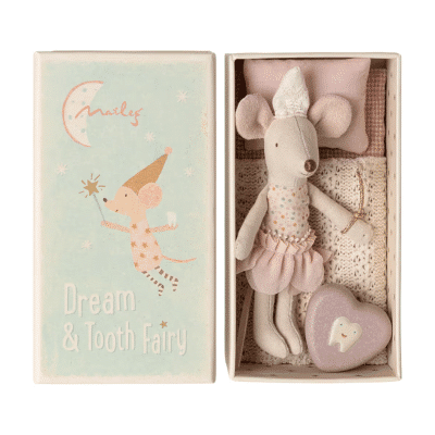 Maileg - Tooth fairy mouse - Little sister in matchbox