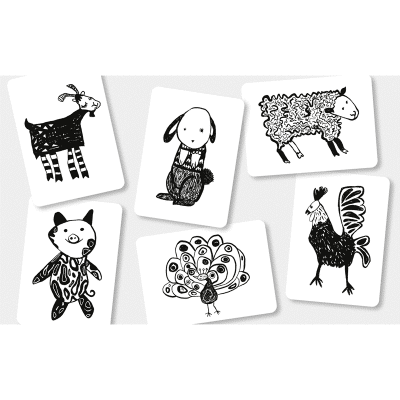 Mini Coco - Flash Cards - Boerderij diertjes