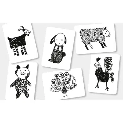 Mini Coco - Flash Cards - Boerderij diertjes