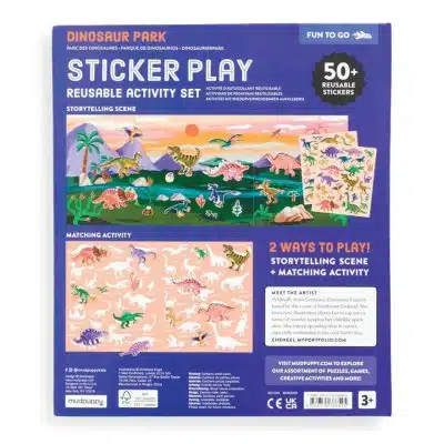 Mudpuppy - Herbruikbare Stickers - Dinosauruspark