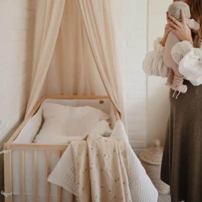 Mushie - Muslin Swaddle - Bees