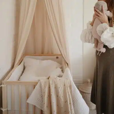 Mushie - Muslin Swaddle - Bees