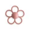 Mushie - Rattle Daisy Teether - Dusty Rose