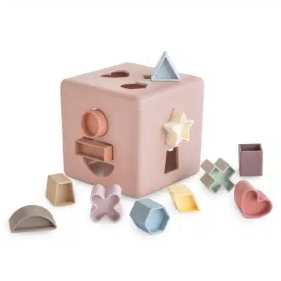 Mushie - Shape Sorting Box - Pastel