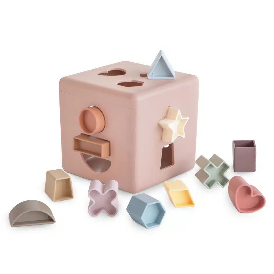 Mushie - Shape Sorting Box - Pastel