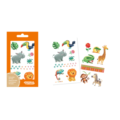 Namaki - Kindertattoo - Wilde dieren