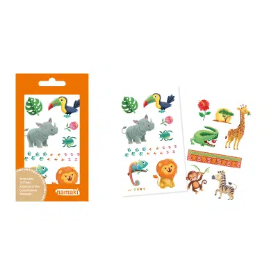 Namaki - Kindertattoo - Wilde dieren