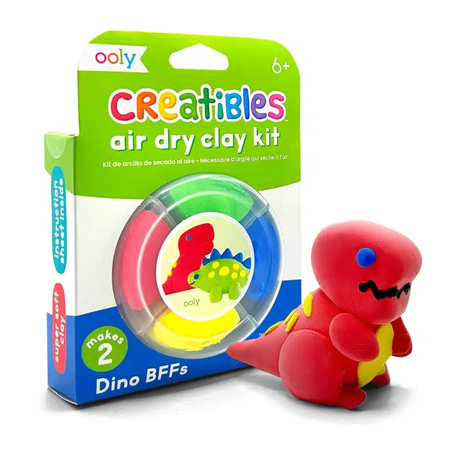 Ooly - Creatibles D.I.Y. Air-Dry Clay Kit - Dino BFFs