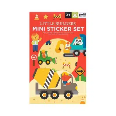 Petit Collage - Mini Herbruikbare Sticker Set - Kleine Bouwers
