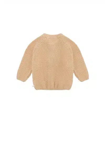 Petit Maison - Knitted Button Up Cardigan- Honey Peach