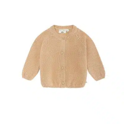Petit Maison - Knitted Button Up Cardigan- Honey Peach